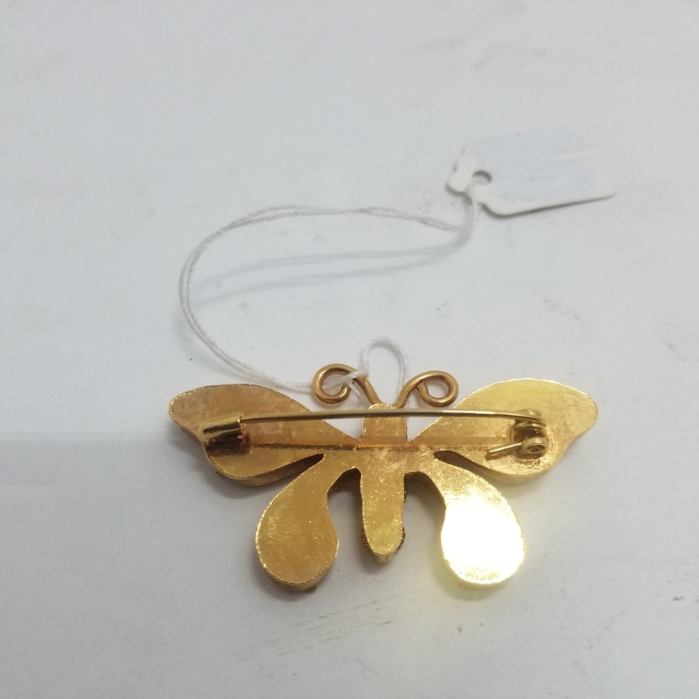 Butterfly Gem Brooch - Handcrafted - Picture 4 of 5